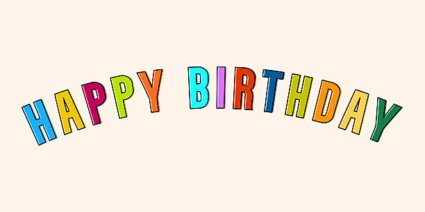 istock Happy Birthday vector background. Lettering invitation or greeting card. Vector illustration 2221834342