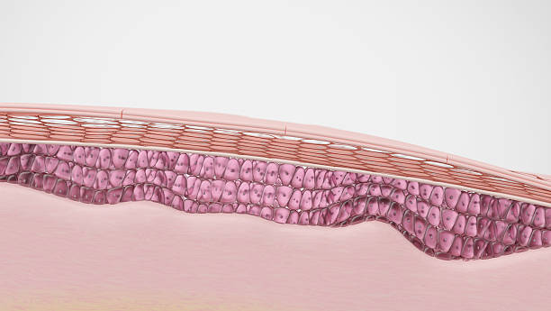 istock Healthy skin layers showing smooth surface without wrinkles 2221838238