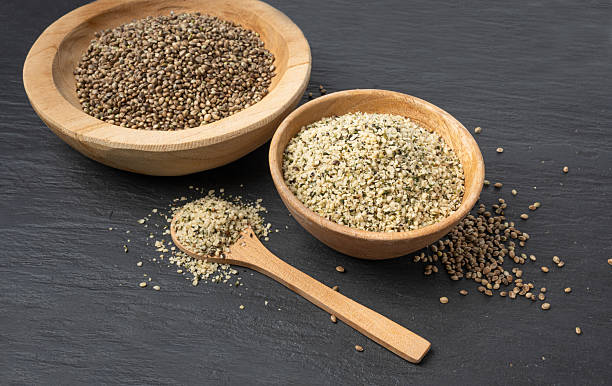 istock Shelled hemp seeds pile, peeled cannabis grains, marijuana kernels without peel 2221838776