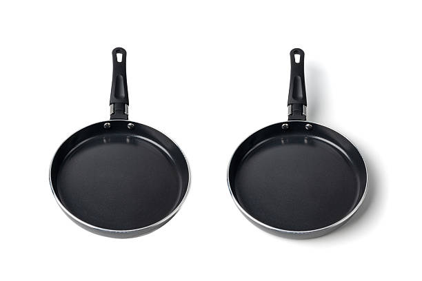 istock Small frying pan isolated, new non stick mini skillet, empty nonstick surface cookware, single egg pan, 2221841409