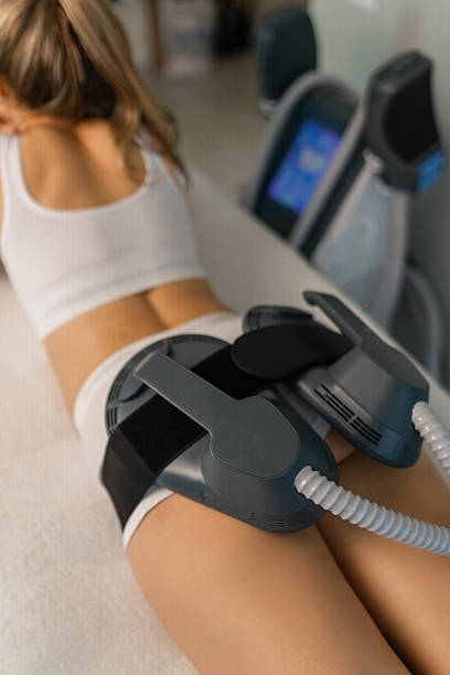 istock Woman getting treatment on buttocks to burn fat 2221842013