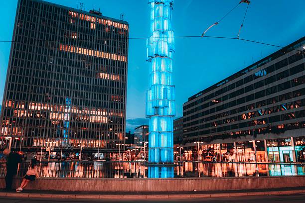 istock Blue Obelisk at Sergels Torg, Stockholm 2221842954