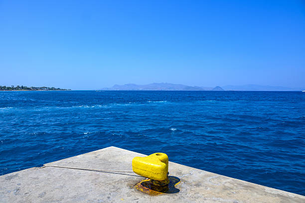 View across the Mediterranean sea on Kos Island