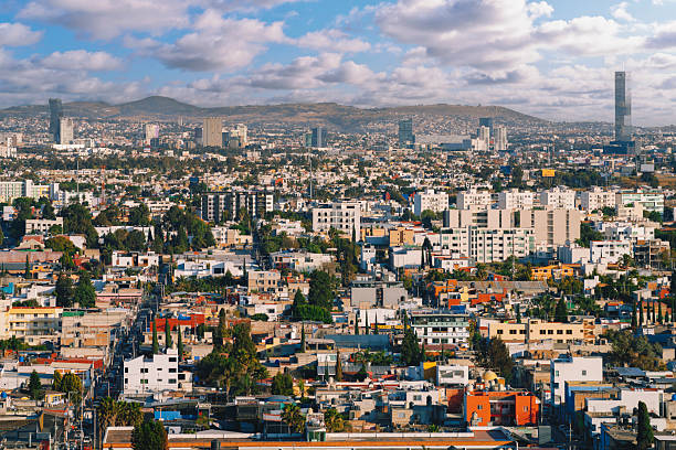 A panoramic view of Puebla from Cholula, Mexico