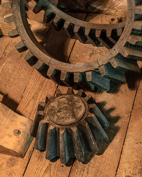 istock Old wooden gears for a grain mill 2221859367
