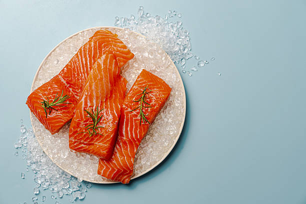 istock Fresh raw salmon fish fillet 2221861211