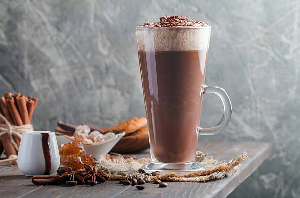 istock Coffee latte in a tall glass 2221861668