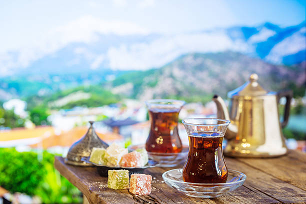 istock Cup of traditional turkish tea 2221861679