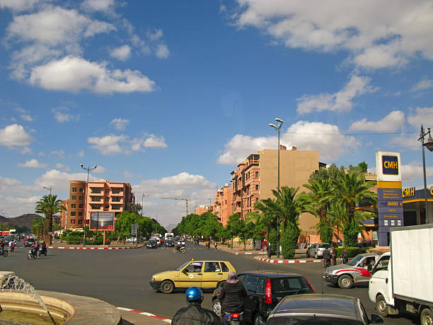 Marrakech, Morocco - 01 Nov 2010: The street in Marrakech, Morocco