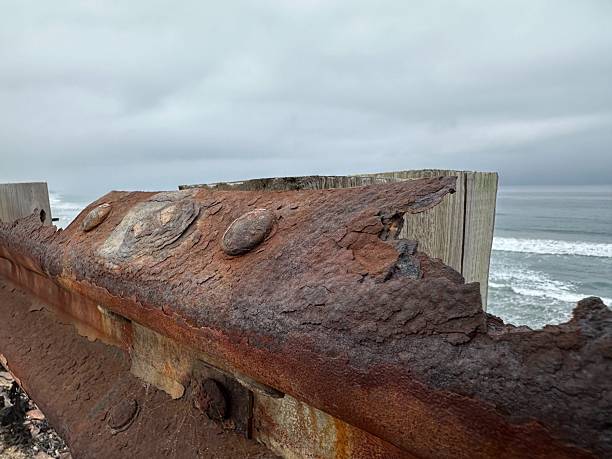 istock Extreme Rust on Coastal Guardrail, Carlsbad 2221873916
