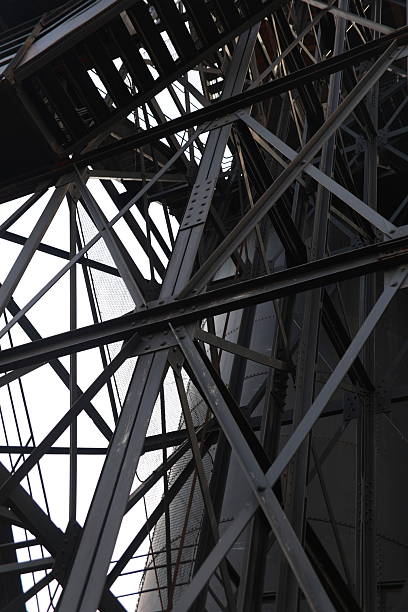 istock Complex network of industrial pipes, industrial structures and steel structure 2221879745