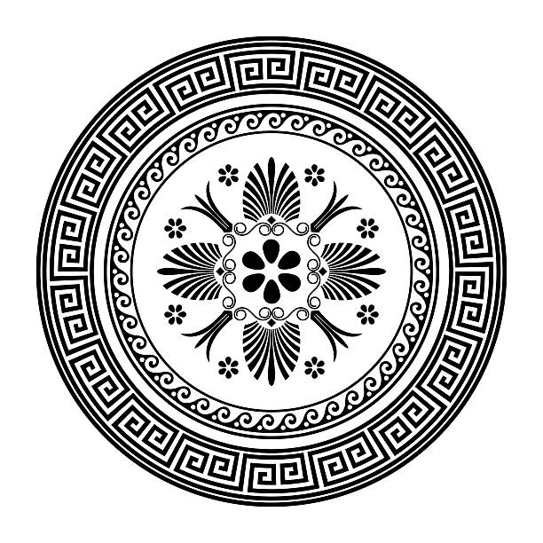 Greek Round Vector 40+ Greek Key Design Silhouette Stock Illustrations, Royalty-Free ...