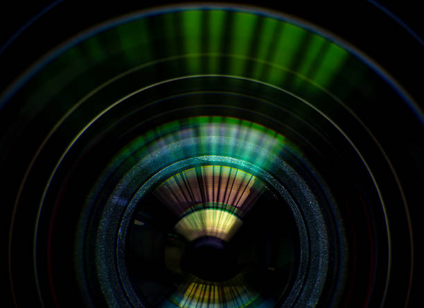 istock Macro camera lens,light reflections in a camera lens,Camera and lens Zoom, close-up 2221885011