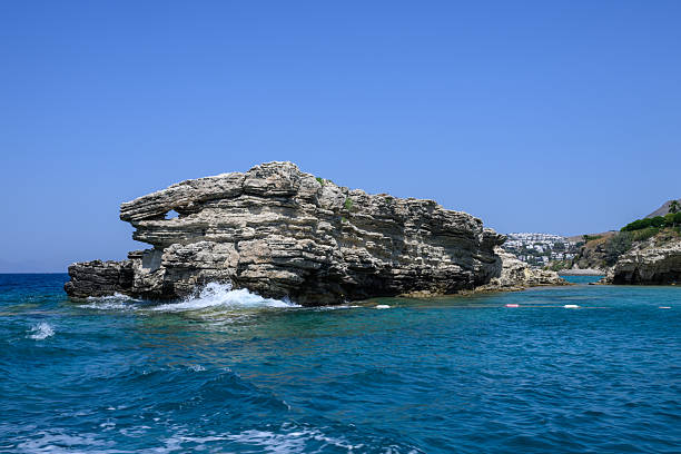 Mediterranean Sea coastline in Turkey