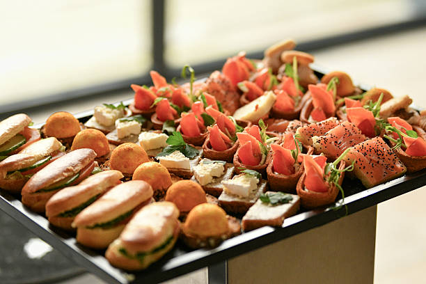 istock Small appetizers at the wedding The Catering 2221886712