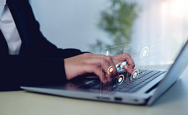 istock Concept digital transformation technology strategy, Analyst working with Business, metrics connected to database Corporate. 2221886968