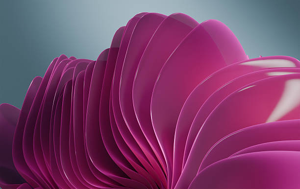 istock Vivid Pink Abstract Layers Against a Purple Gradient Background 2221892148