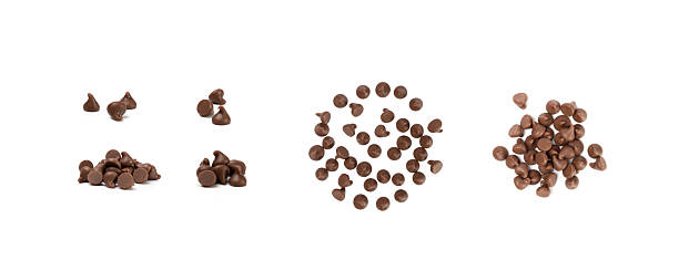 istock Chocolate Chips Isolated, Scattered Chocolate Sprinkles, Decorative Cocoa Drops, Cookie Decoration Ingredient 2221894182
