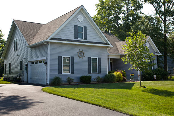 istock Suburban home exterior front lawn and house 2221899164