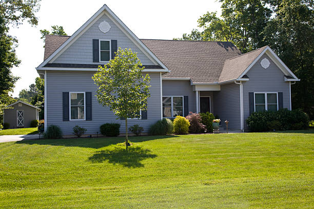 istock Suburban home exterior front view 2221899217