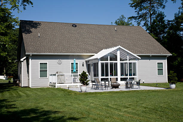 istock Suburban home rear view 2221899282