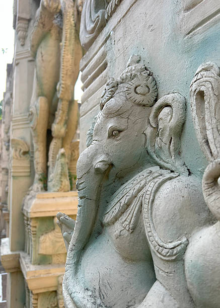 istock Lord Ganesh statue closeup view 2221902493