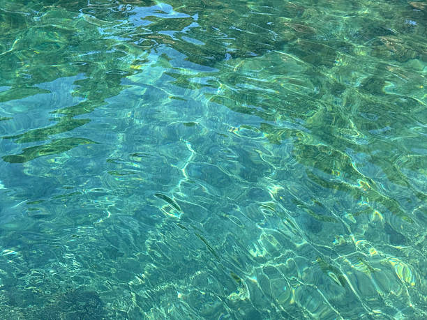istock Beautiful sea blue turquoise watercolor surface. 2221908594