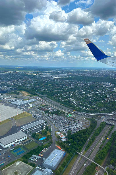 istock The plane departs from Dusseldorf airport 2221915916