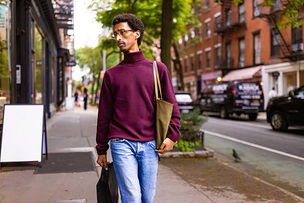 istock Street Fashion: Confident Man Walking in City 2221917352