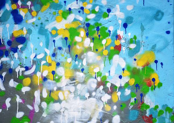 multicolor watercolor mosaic for decoration