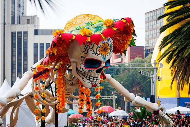 Mexico City, Mexico; November 2nd 2024: Day of the dead parade