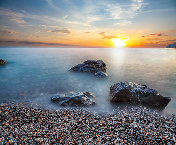 istock Amazing seascape during sunset. 2221935761