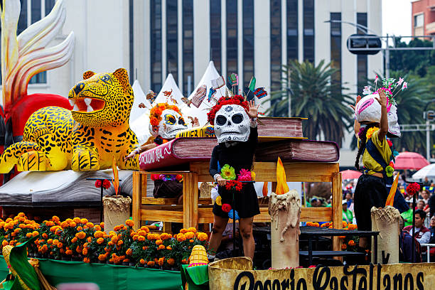 Mexico City, Mexico; November 2nd 2024: Day of the dead parade