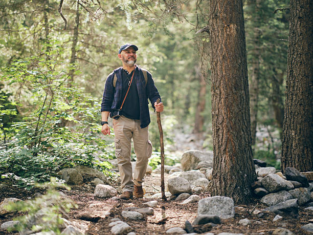 istock Mature Man Hiking in the WIlderness 2221937204