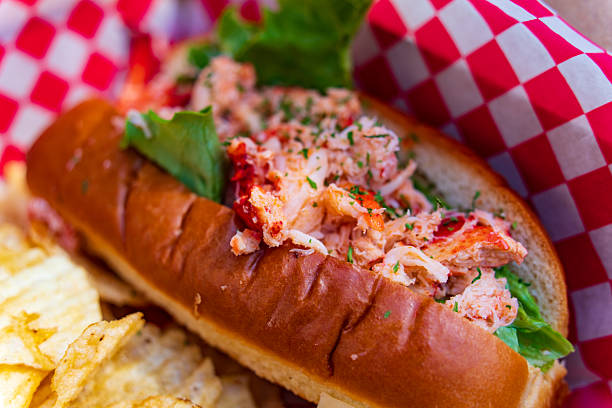istock Lobster roll with chips in Vancouver, Canada 2221950640