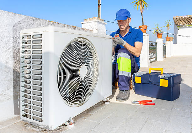 istock Hvac technician performing air conditioner repair service. 2221951082