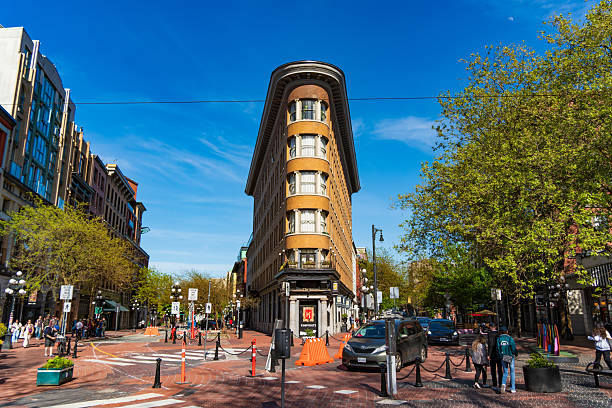 Maple Tree Square at Gastown in Vancouver, Canada