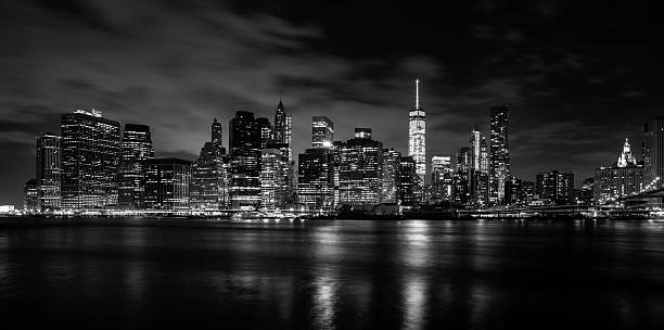 The iconic Manhattan skyline in New York City