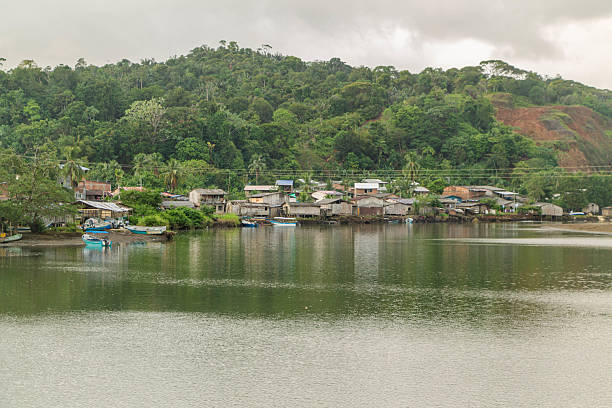 istock Scenic Tropical Riverfront Village Landscape 2221975665