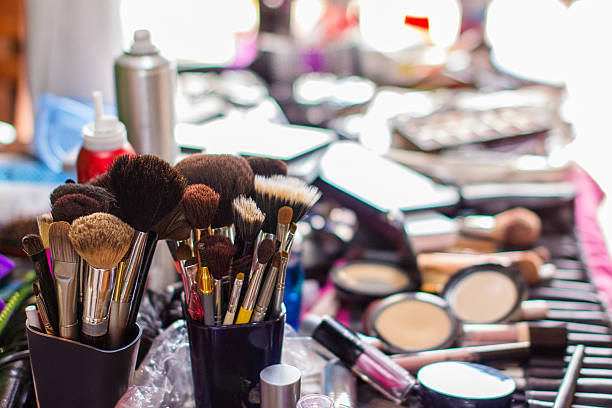 istock Makeup tools and cosmetics for bridal preparation 2221984463