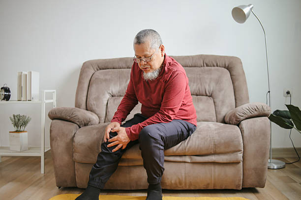 istock Senior Asian Male Suffering From Knee Ache 2221985069
