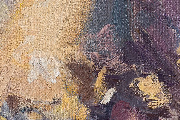 Painter's palette with oil paint.