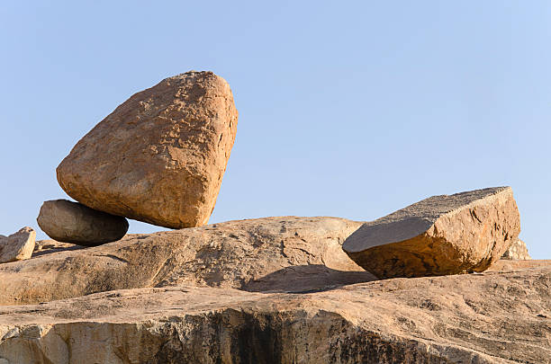 Monochrome rock formations evoke a timeless, sculptural beauty.