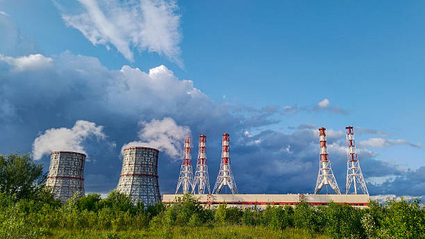 istock Nuclear power plant in the city 2222010679