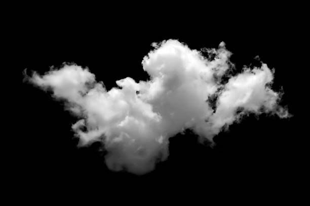 istock Clouds in the sky with black and white isolated like background with lights and patterns isolated on the image. 2222013495