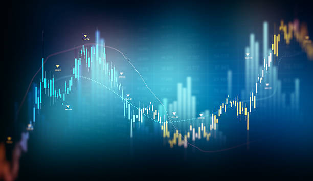 istock Stock market investment trading graph growth.Trade business analytics graph and financial chart.Price graph and indicator diagrams 2222014766