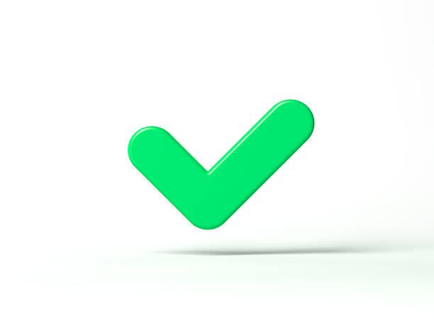 istock Green check mark isolated on white background. Tick symbol. 2222019299