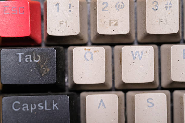 istock Macro Photography of mechanical keyboard with three different colors 2222022720