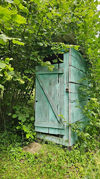 istock Green village toilet 2222025843
