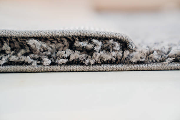istock close-up. dark gray Interior pile carpet made of polypropylene. 2222034970